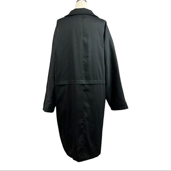 Vintage 90s Calvin Klein Quilted Rain Slicker Jacket Insulated Small - Picture 10 of 16